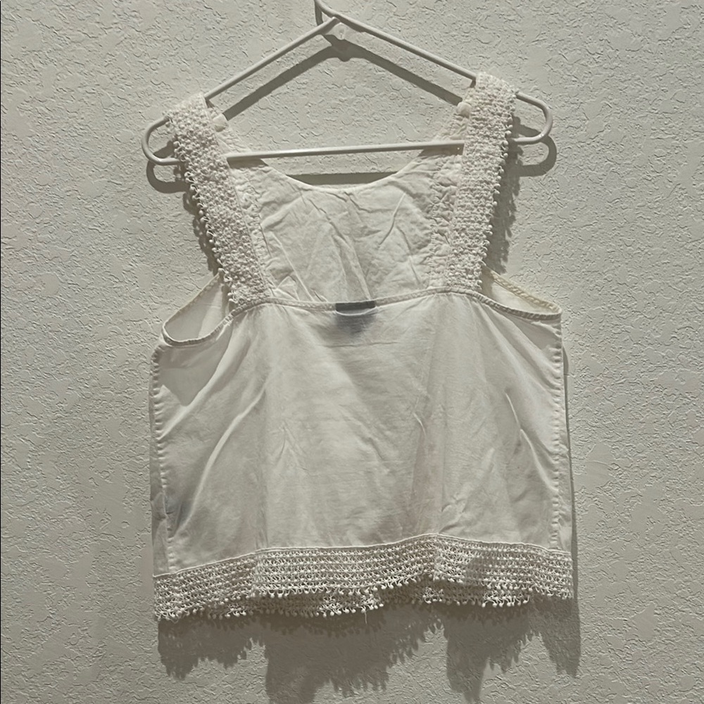 Who What Wear Ivory Sleeveless Blouse - Picture 3 of 6